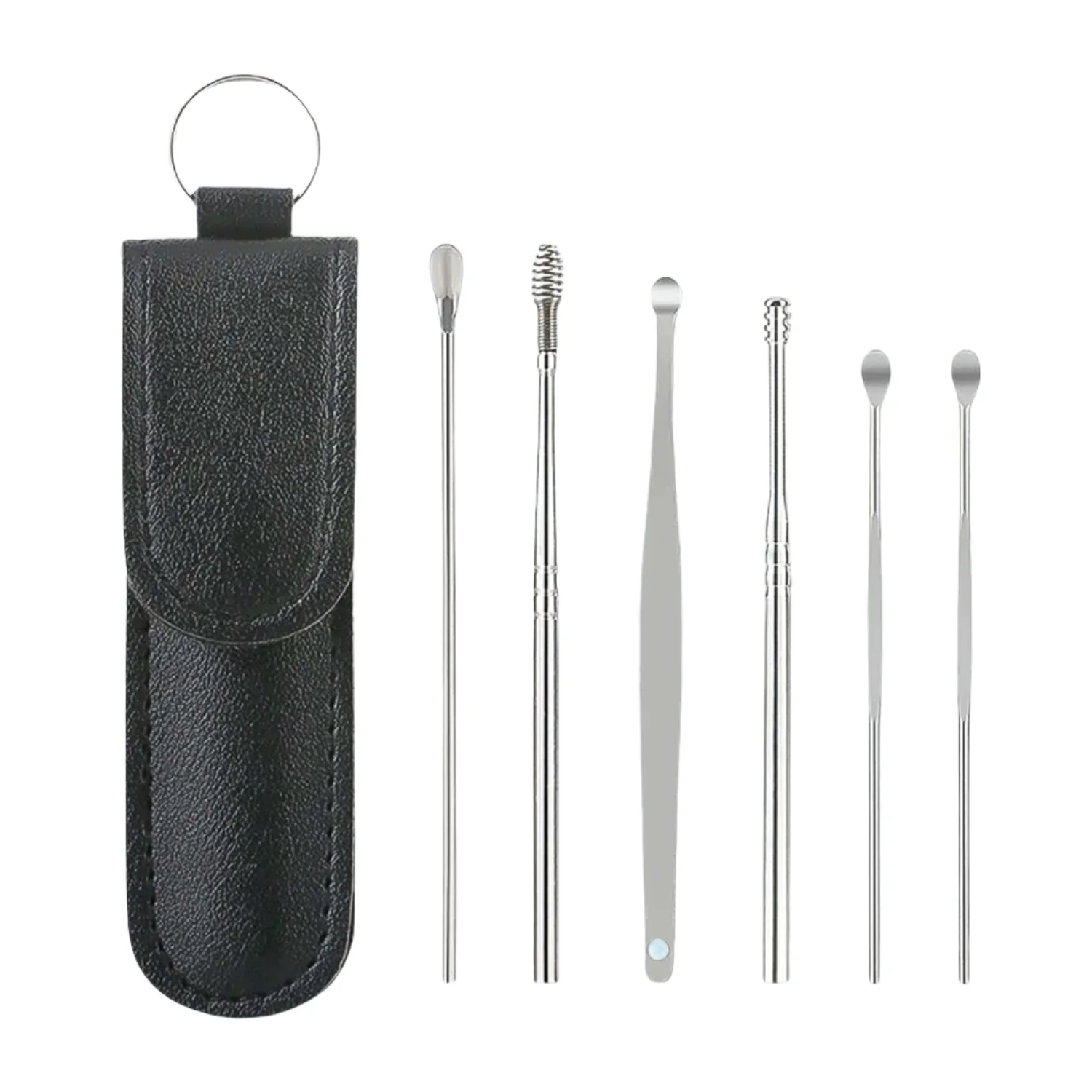 Ear Wax Cleaner Kit – 6-in-1 Reusable Tools with Pouch | DeoDap - Image 5