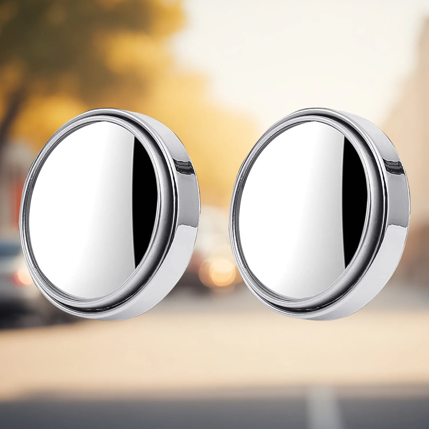 Car Blind Spot Mirror – HD Glass, 360° Adjustable (2 Pc) | Velvet Wheels - Image 3