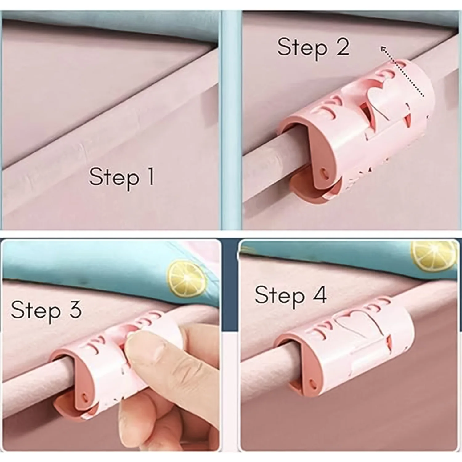 Elastic Bed Sheet Clips – Non-Slip Plastic Quilt Holders - Image 3