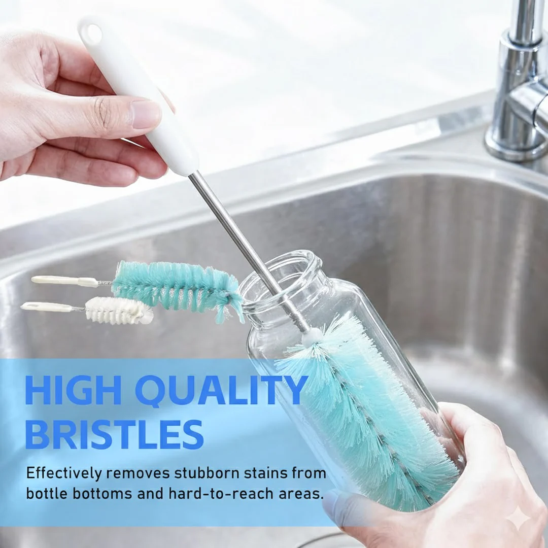 Bottle Cleaning Brush – Long Handle for Jars & Bottles | Pro Clean - Image 4