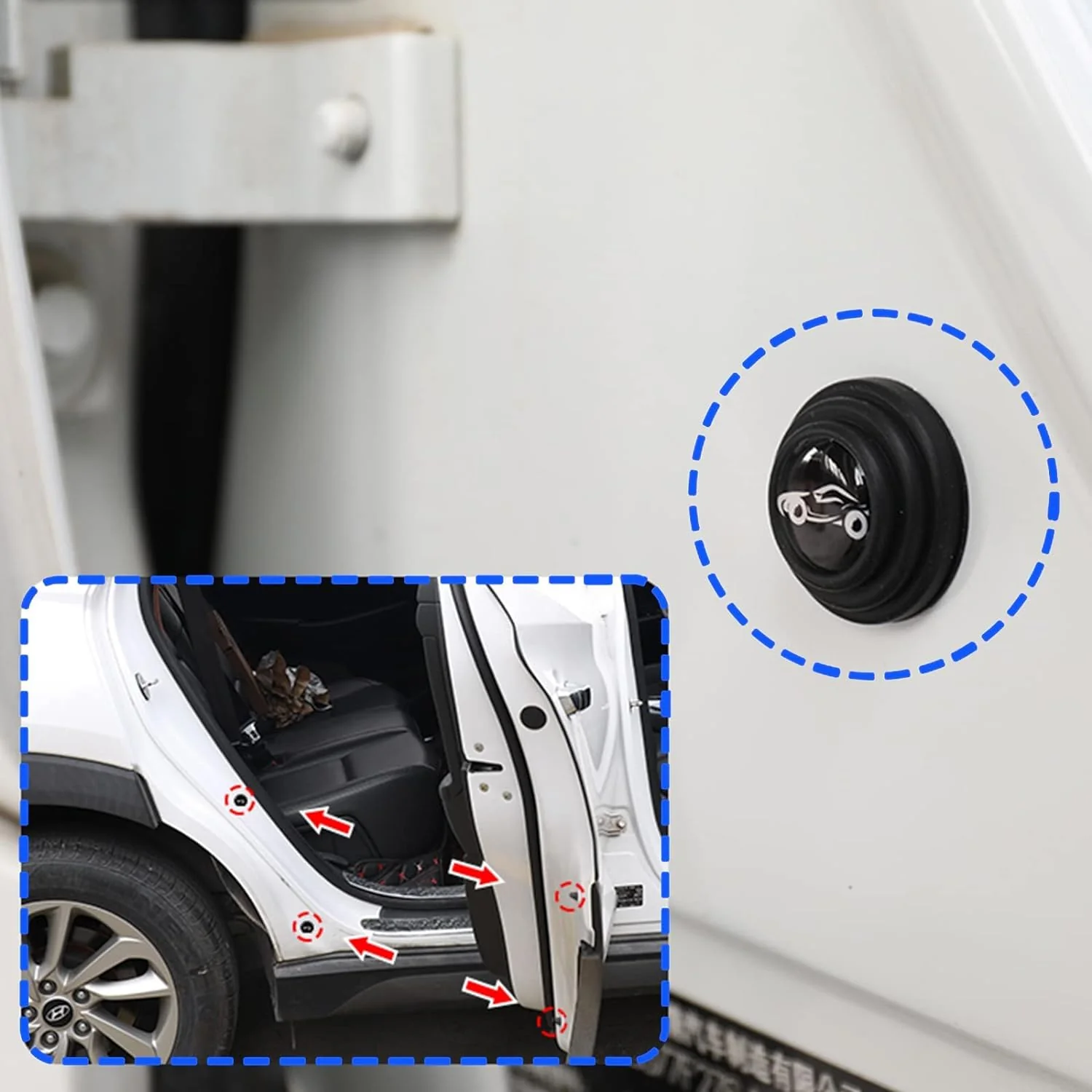 Car Door Protector – Anti-Collision Shock Absorber (10 Pcs) | Velvet Wheels - Image 7