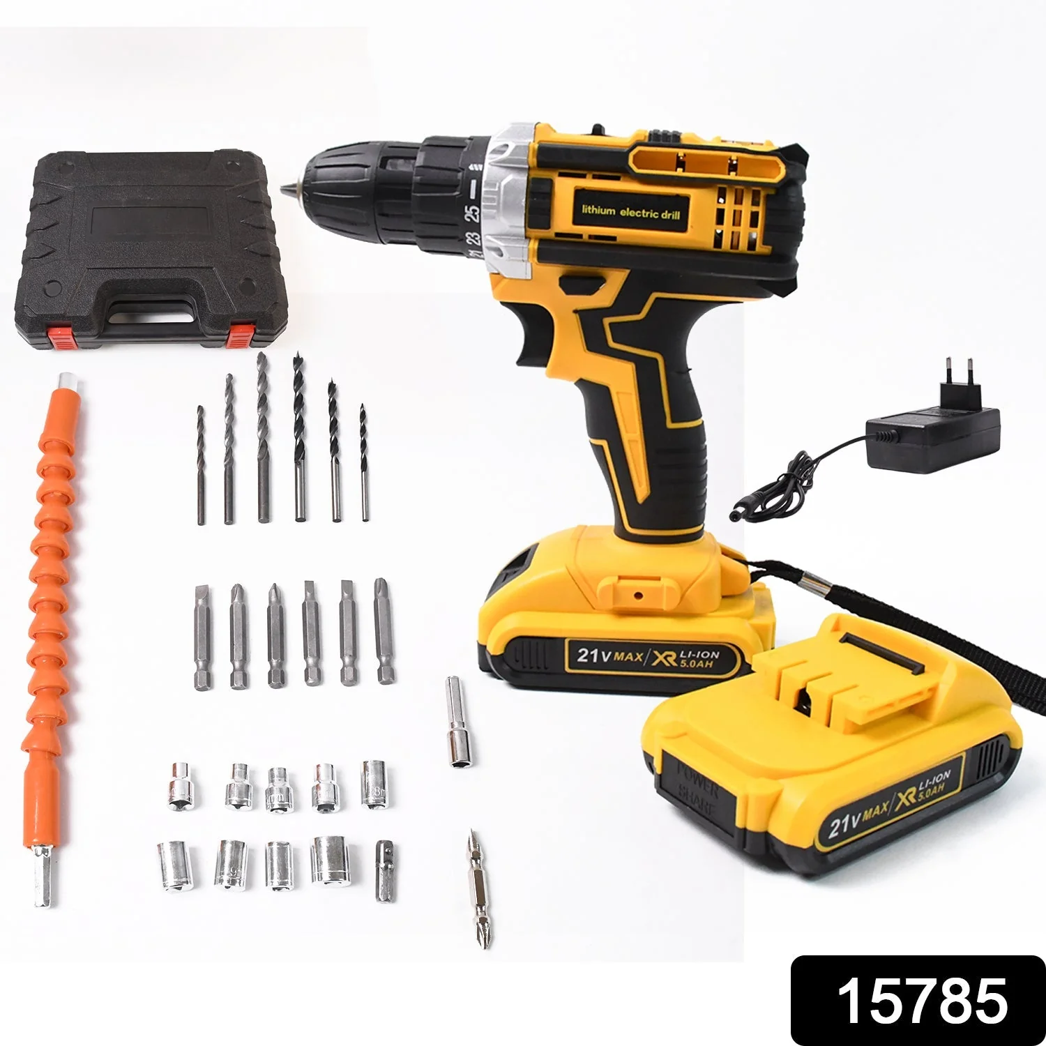 Cordless Drill Set – 21V Lithium Double Battery Kit | PowerXpert - Image 2