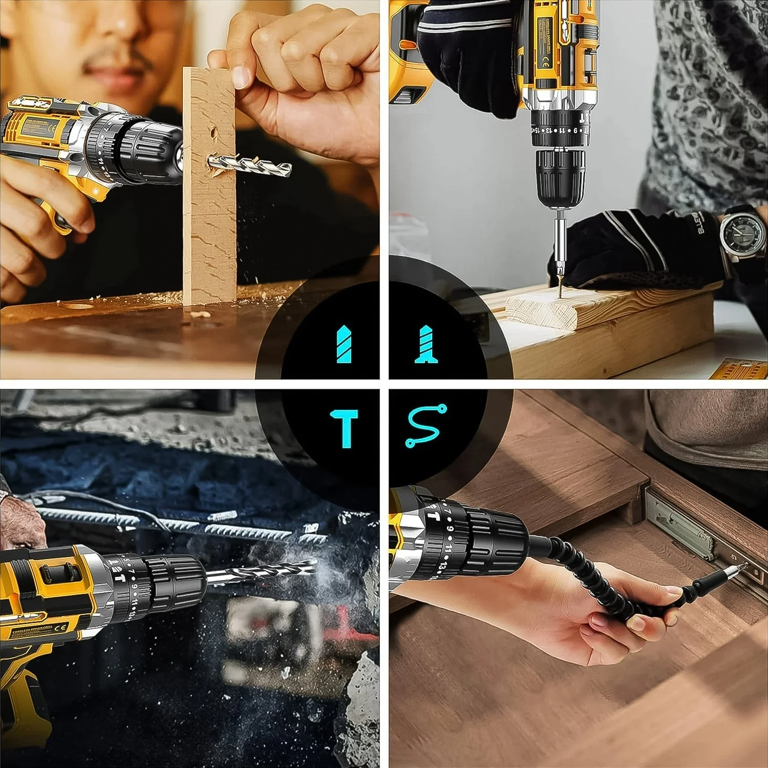 Cordless Drill Set – 21V Lithium Double Battery Kit | PowerXpert - Image 4