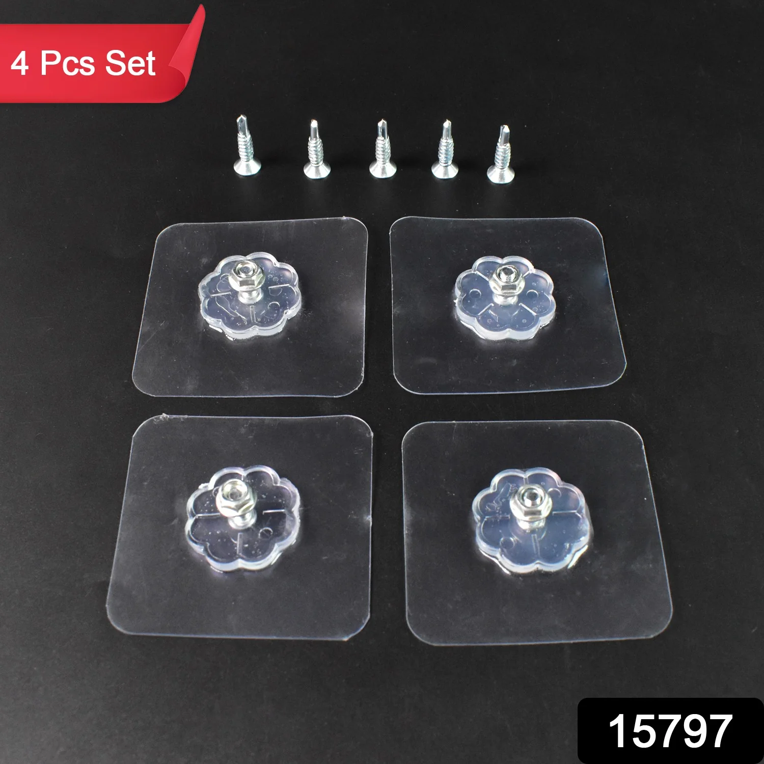 Self Adhesive Hooks – Drill-Free Heavy Duty 4 Pcs Set | GlimmerHome - Image 2