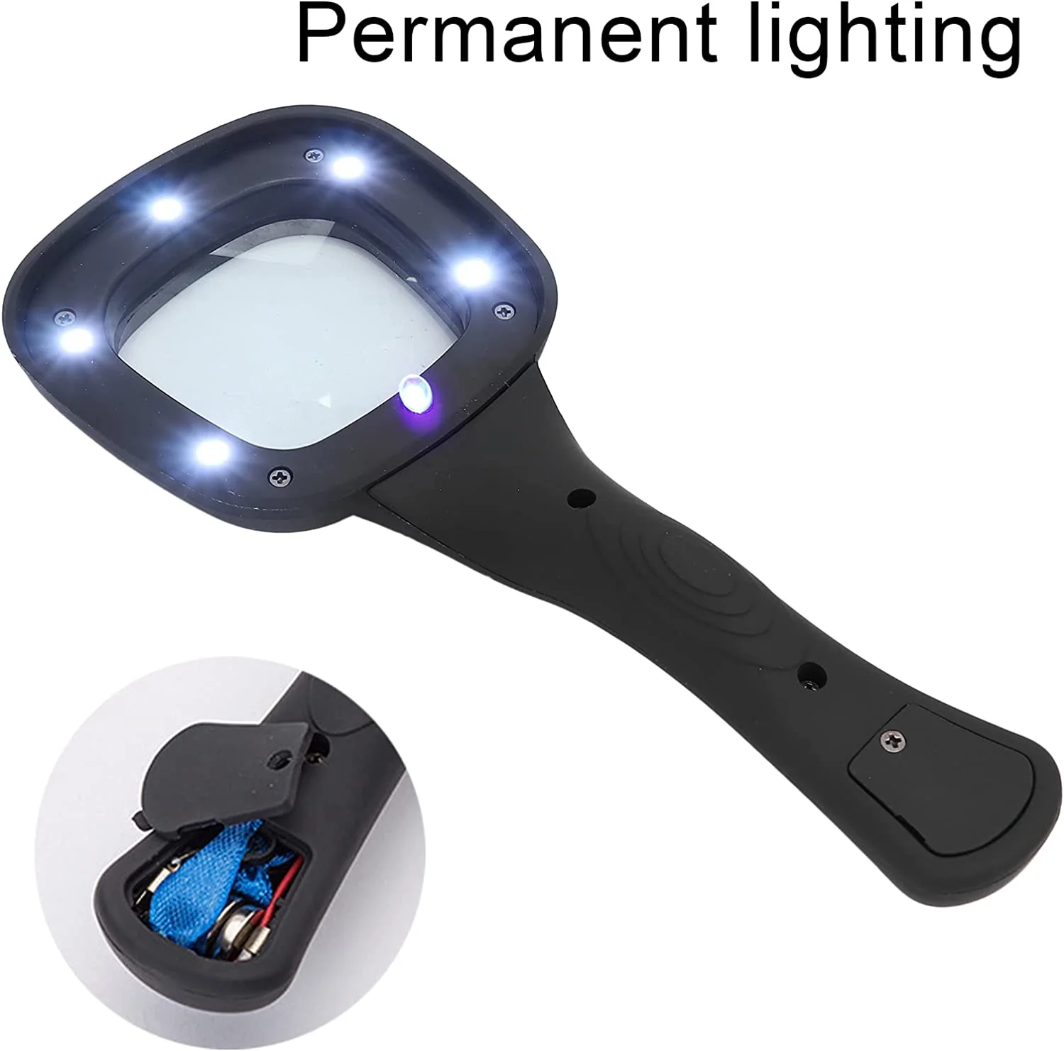 LED Magnifying Glass – 6-LED Lighted for Reading | worko - Image 7