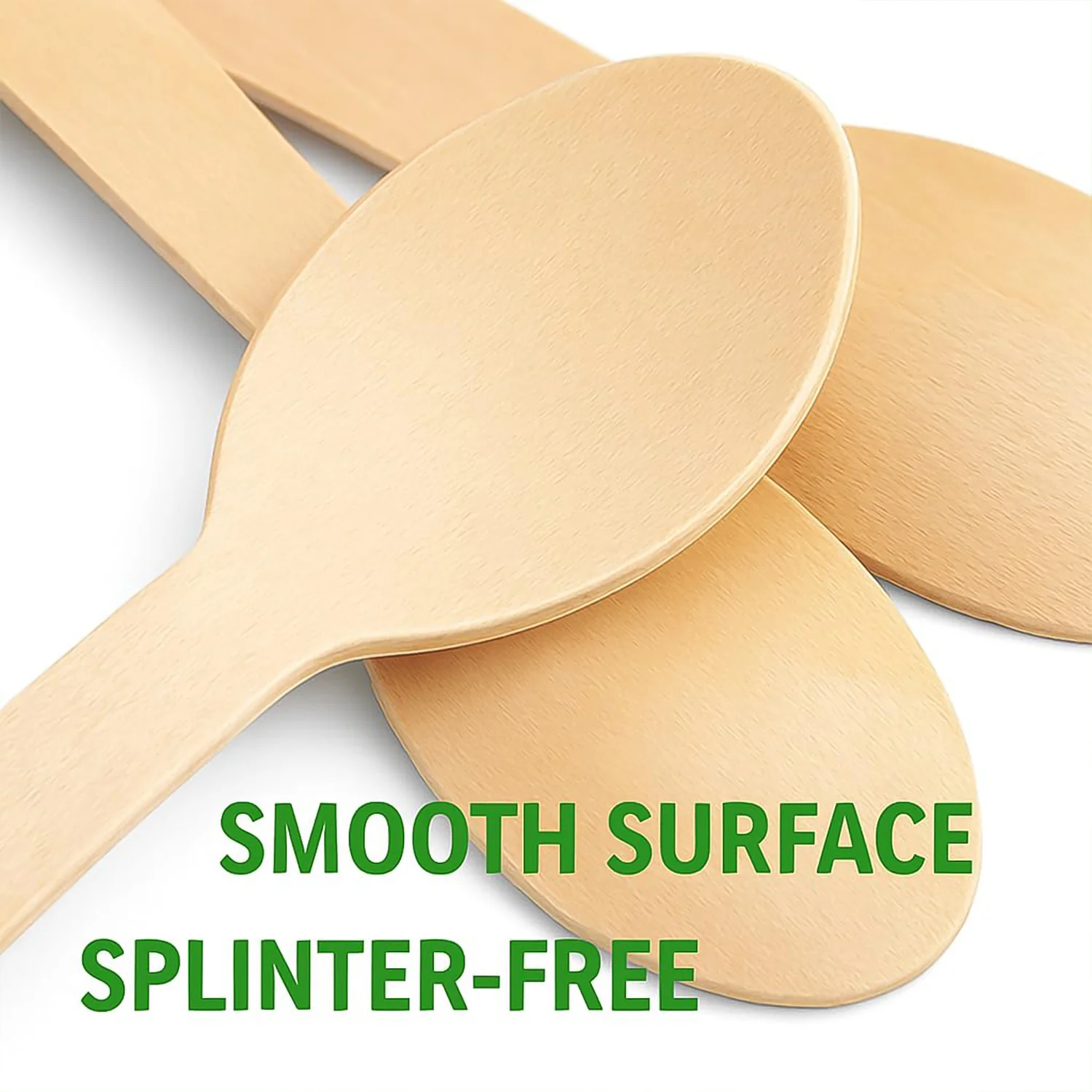 Disposable Wooden Spoon – 160mm Full-Size, 30 Pcs Pack - Image 3