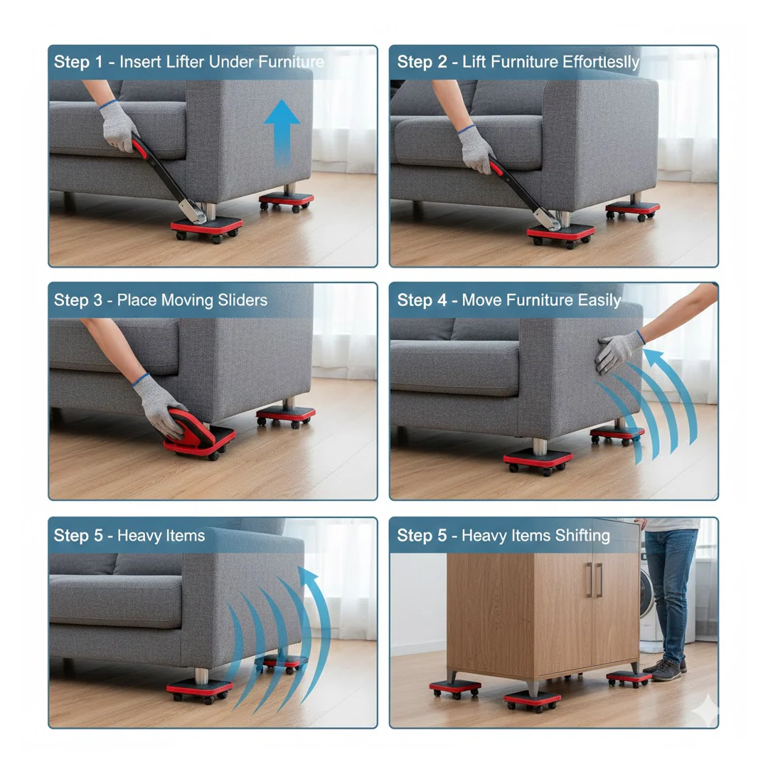 Furniture Lifter Tool – Heavy-Duty Appliance Shifter | ToolMate Pro - Image 5