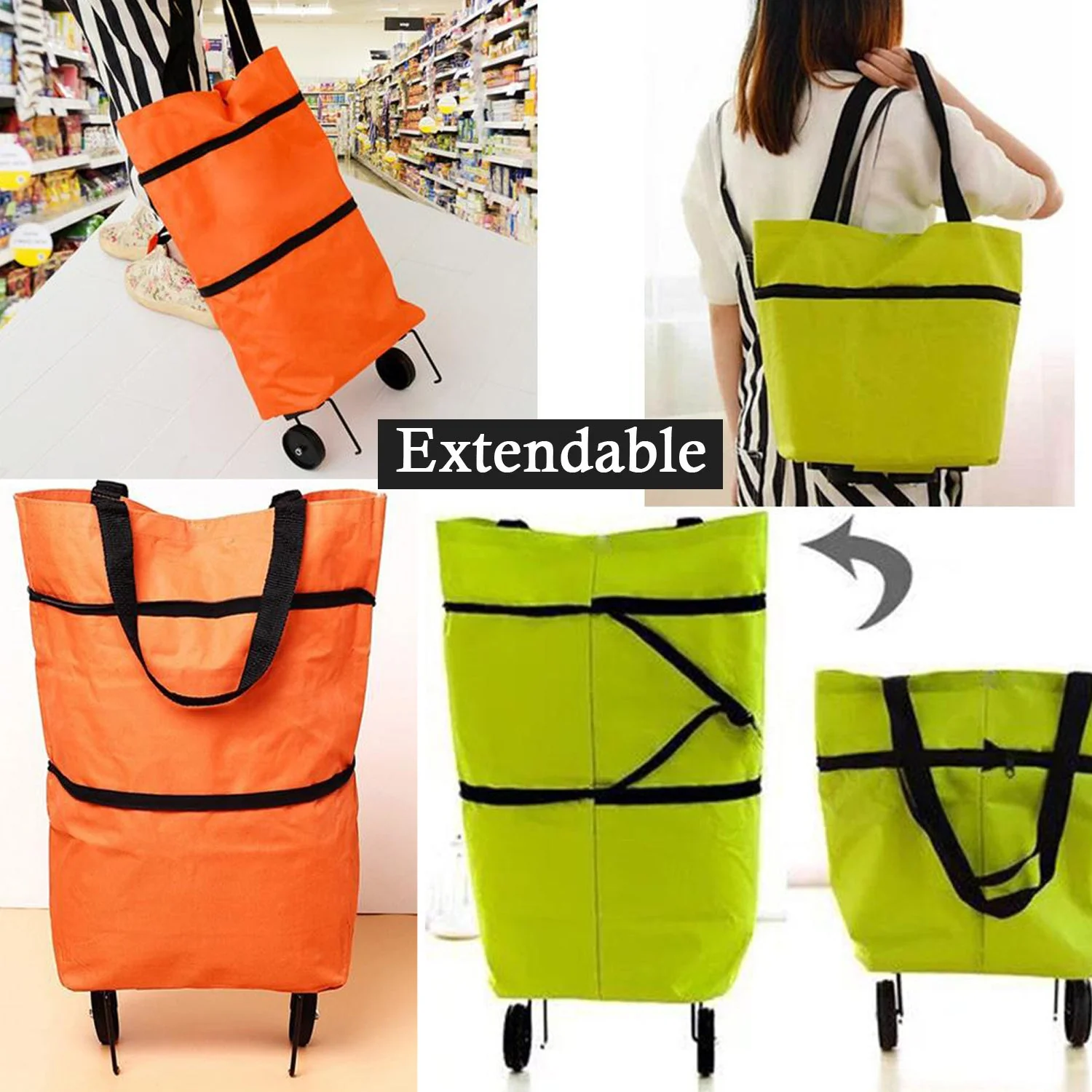 Foldable Trolley Bag – Wheeled Shopping & Travel | FERVENT - Image 10
