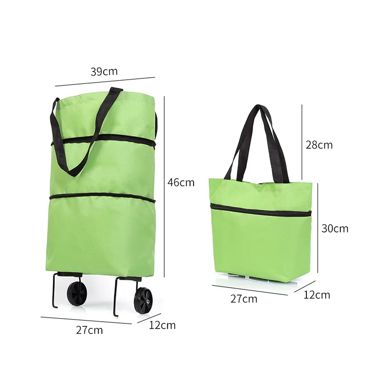 Foldable Trolley Bag – Wheeled Shopping & Travel | FERVENT - Image 6