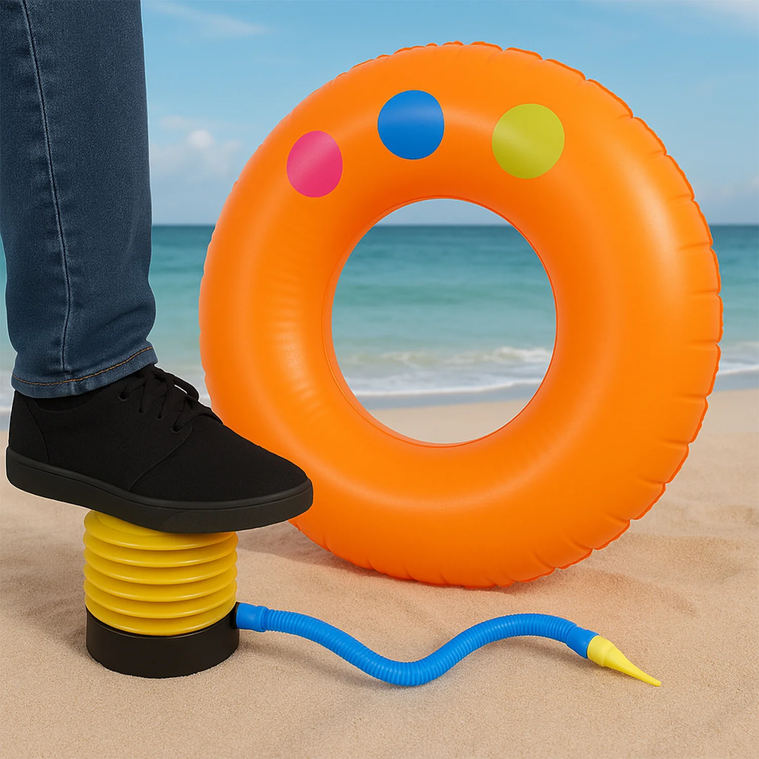 Foot Air Pump – Portable & Durable for Exercise Balls | FitFuzion - Image 3
