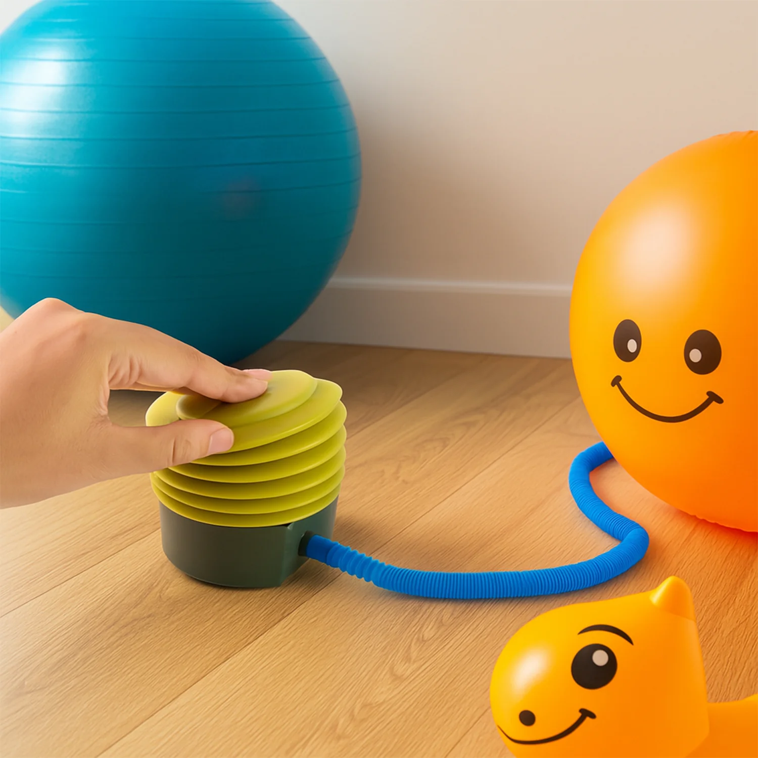 Foot Air Pump – Portable & Durable for Exercise Balls | FitFuzion - Image 4