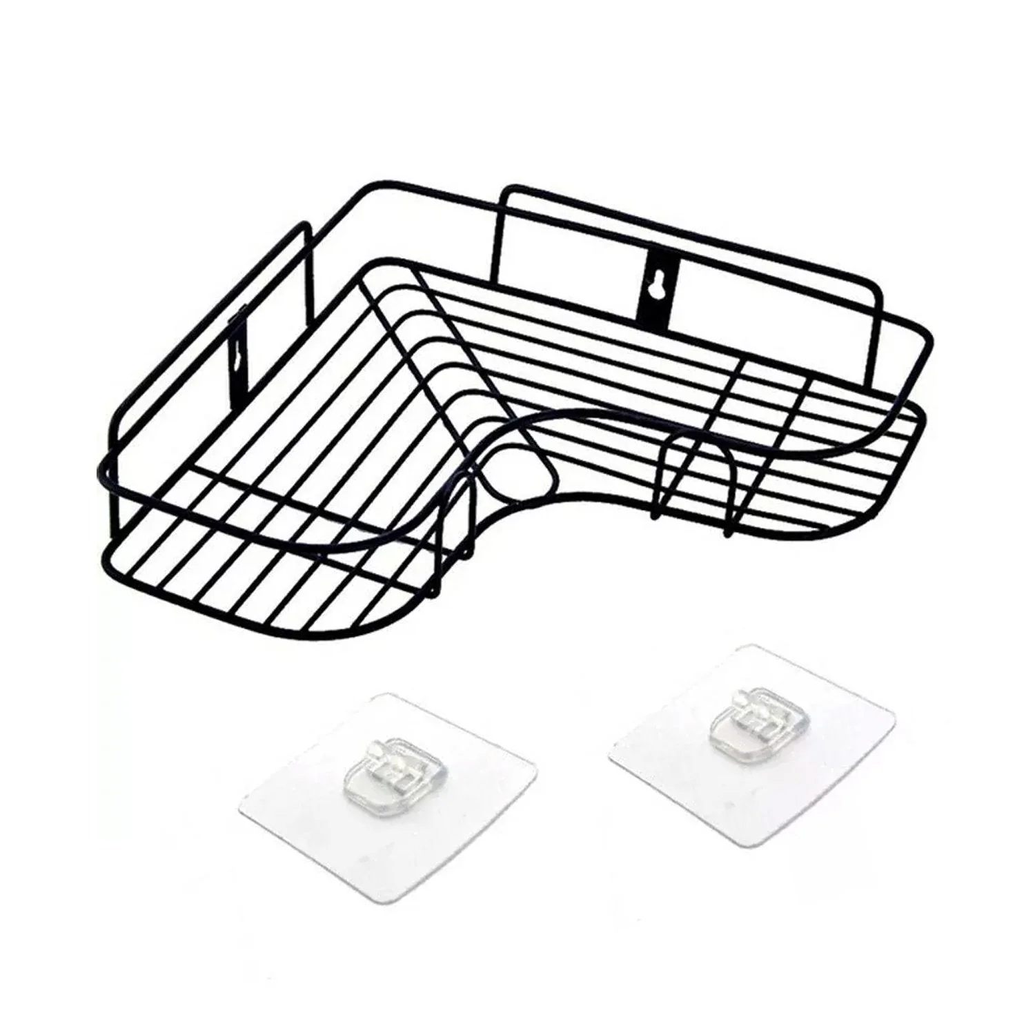 Corner Shelf Organiser – Stainless Steel Self-Adhesive | Bathora - Image 5
