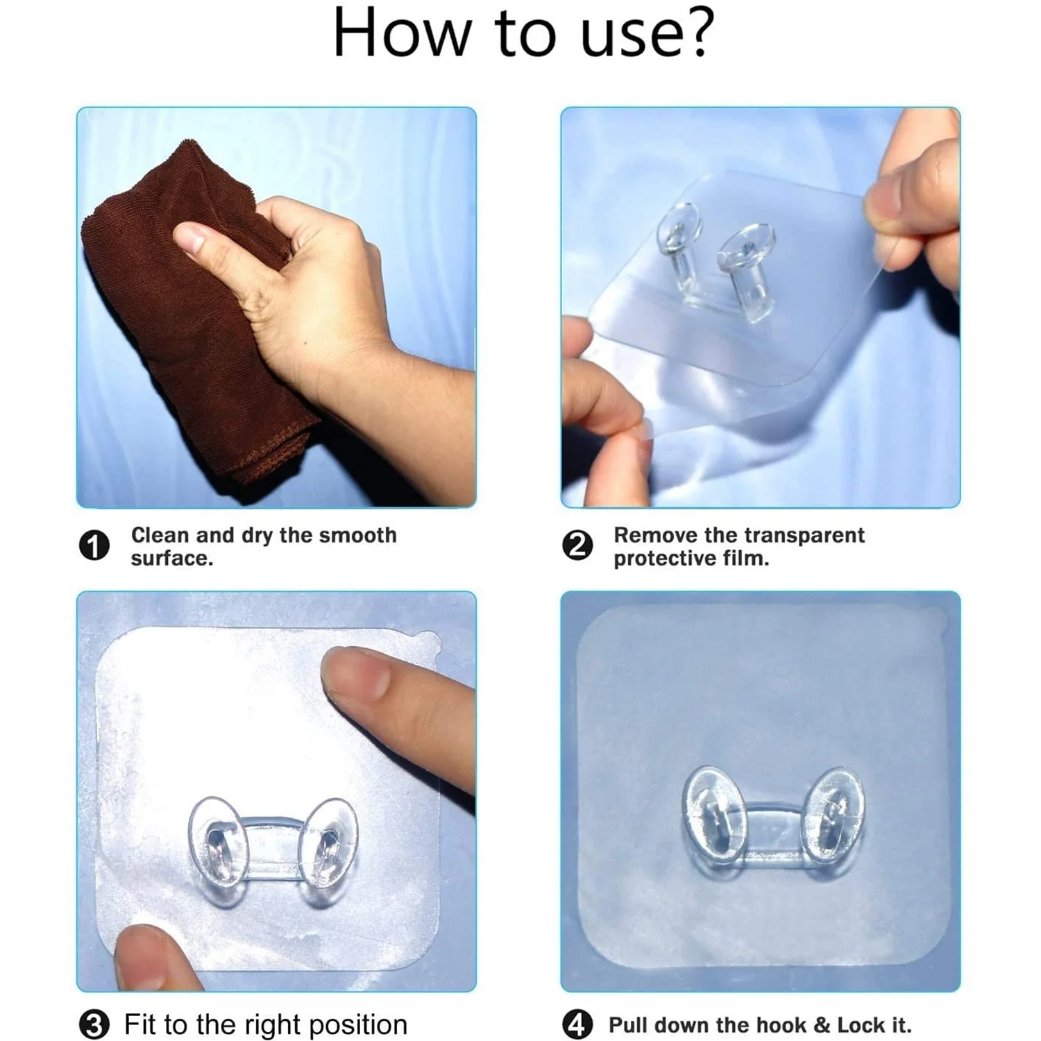Self-Adhesive Wall Hook – Strong, Transparent & Removable | GlimmerHome - Image 7