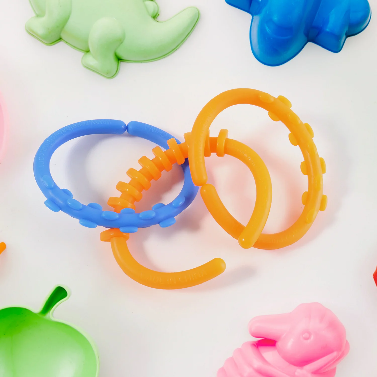 Baby Learning Links Set – Safe, Colorful 3-Piece Educational Toy - Image 3