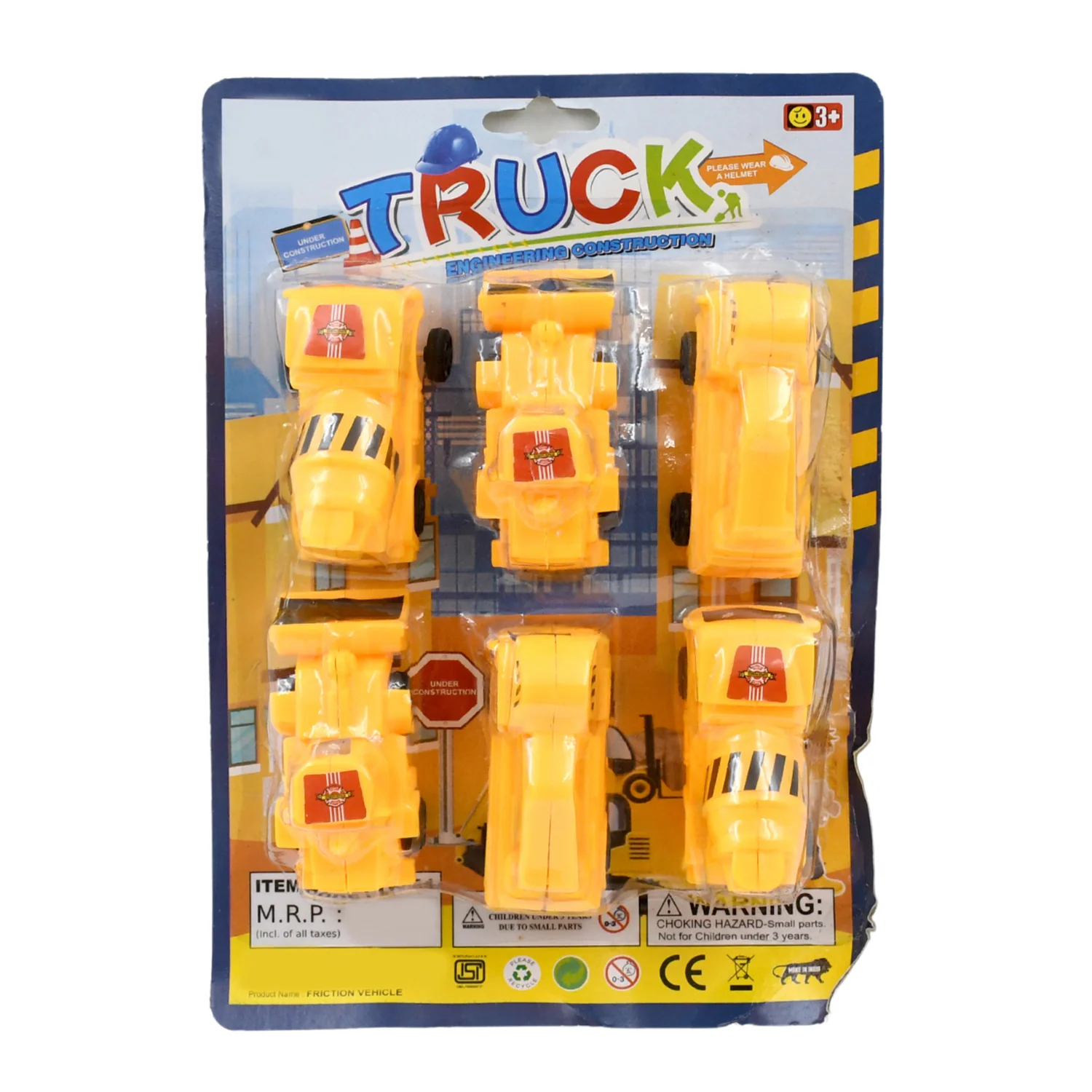 Kids Construction Vehicle Set – 6 Pcs Pull-Back Toys | Little Blocks - Image 5