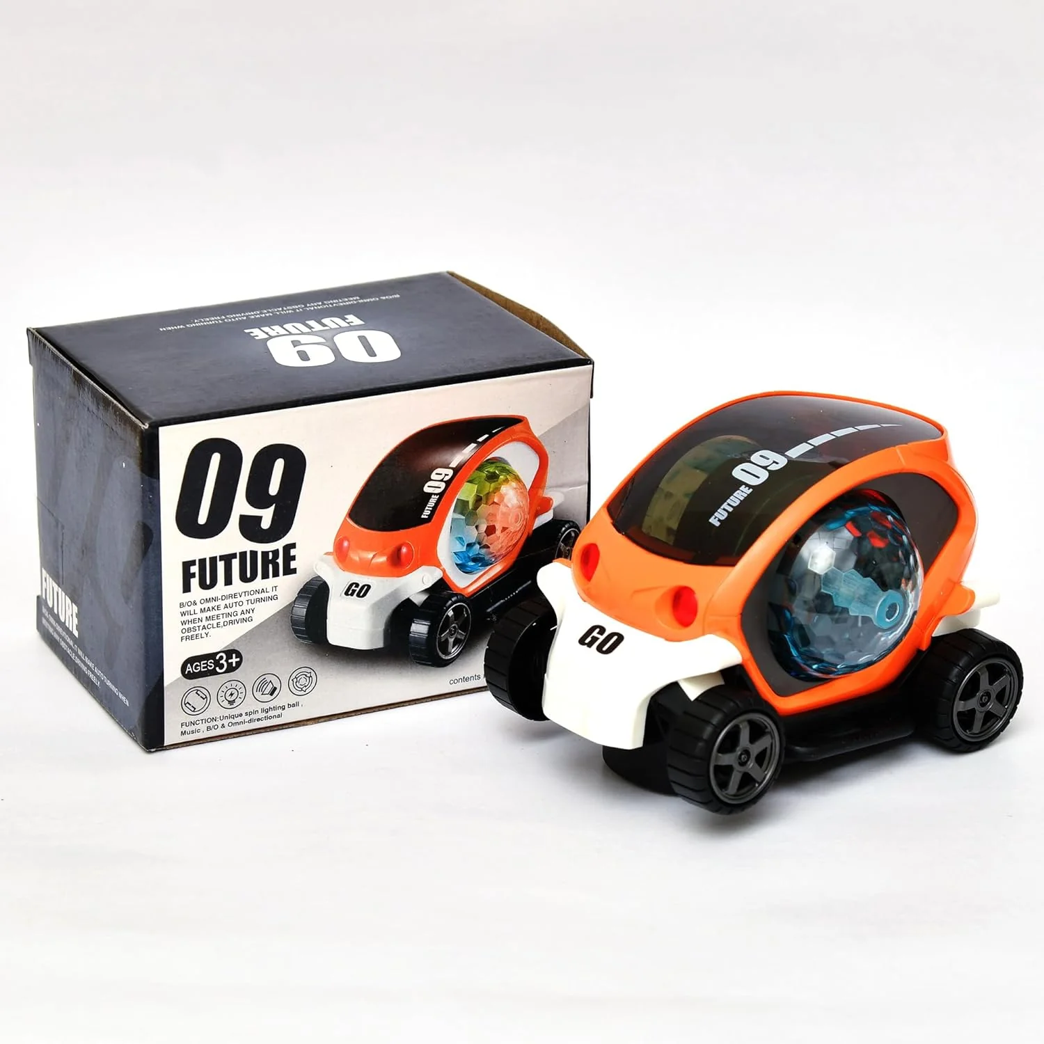 Rotating Stunt Car Toy – 360° Bump & Go Fun | Spark Tots - Image 4