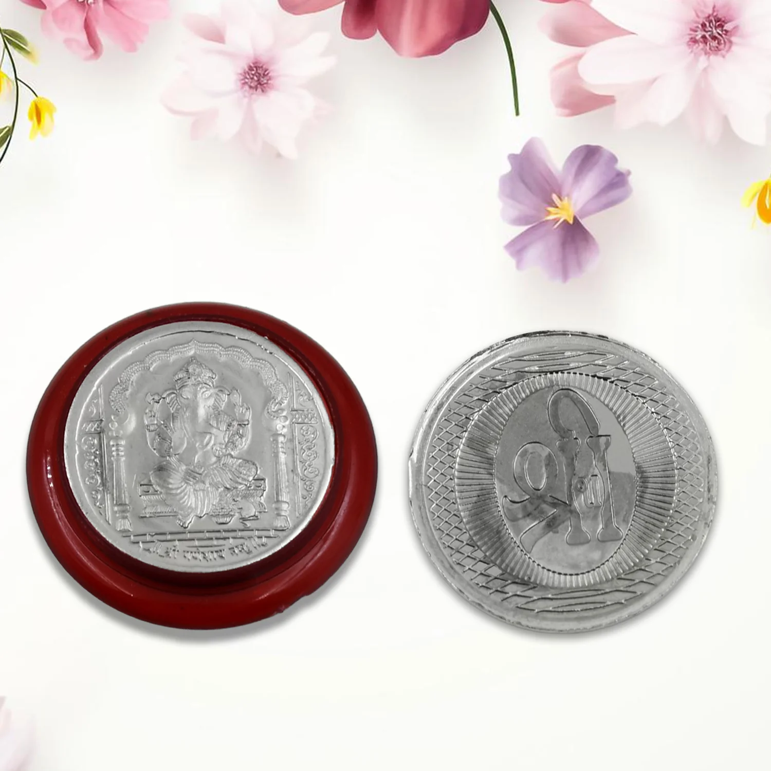 Decorative Ganesh Coin – Auspicious Pooja & Gift | Giftoiza - Image 3