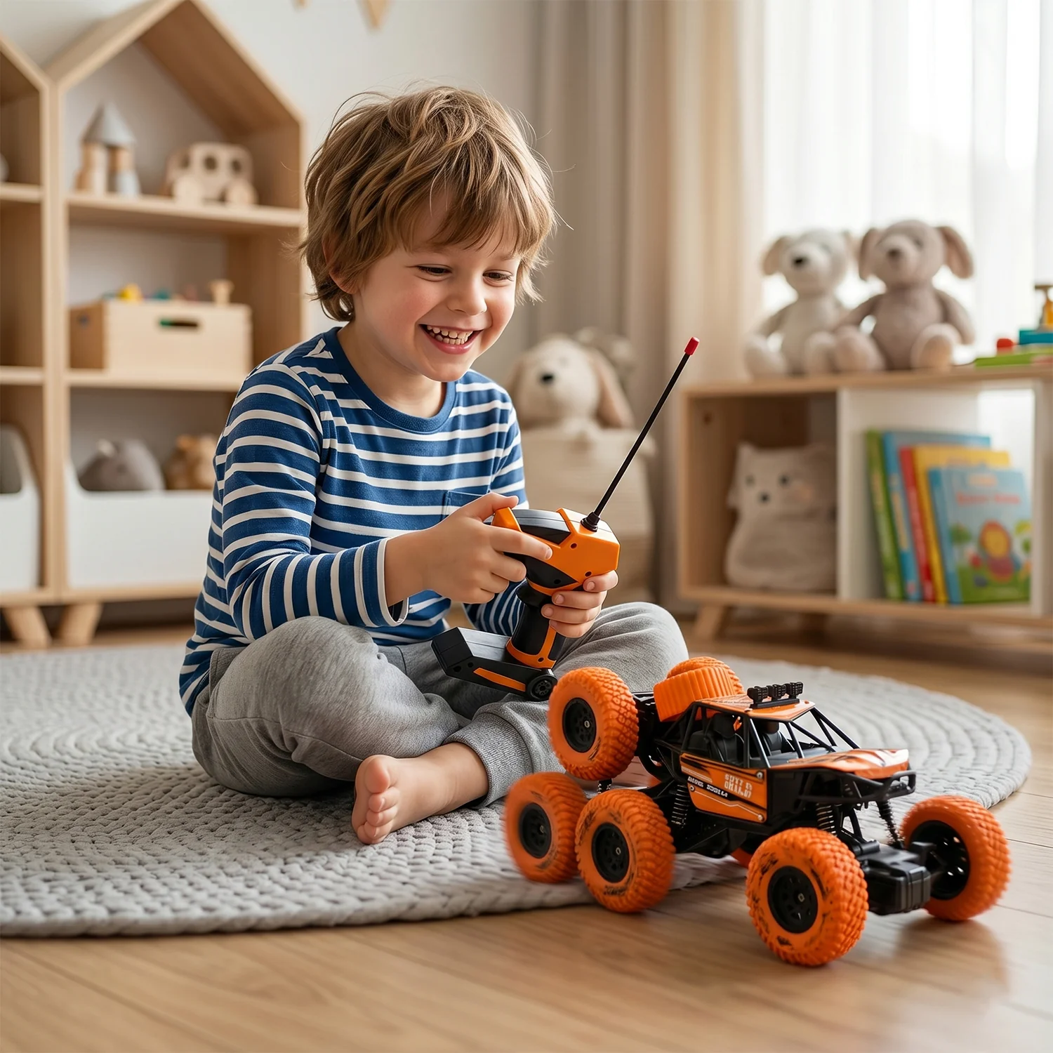 RC Off-Road Car – 8-Wheel Rock Climber for Kids | Spark Tots - Image 3
