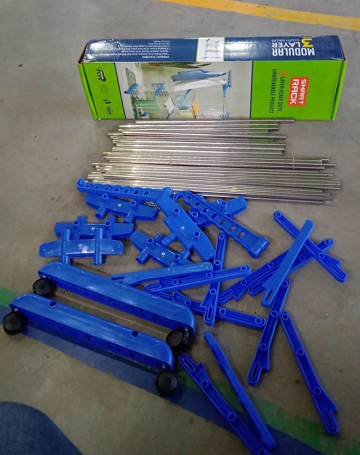 Cloth Drying Stand – 3-Layer Foldable Stainless Steel | FreshAura - Image 8
