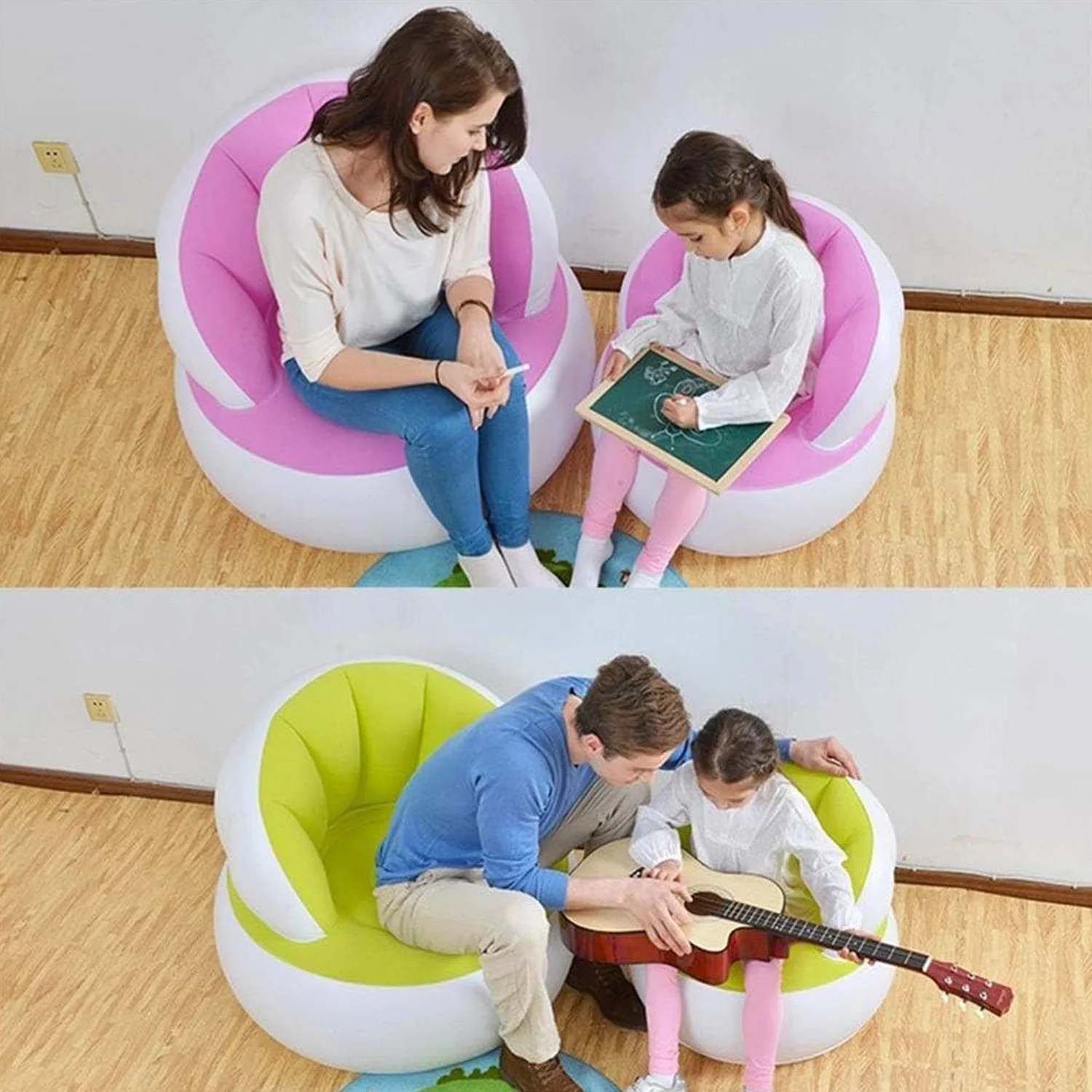 Kids Inflatable Sofa Chair – With Foot Pump & Backrest | Play & Move - Image 8