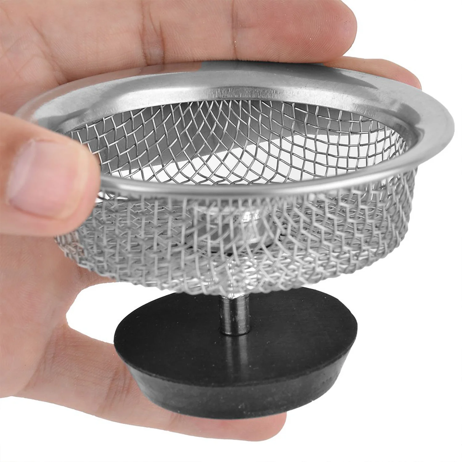 Stainless Steel Sink Strainer – Adjustable Stopper | Garth - Image 3