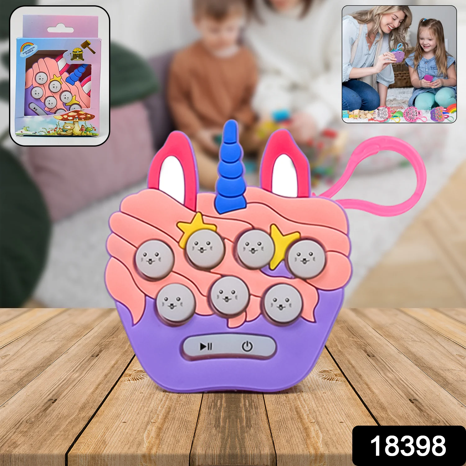 Mini Push Bubbles Game – Music & Memory Keychain | Play Mancer - Image 2