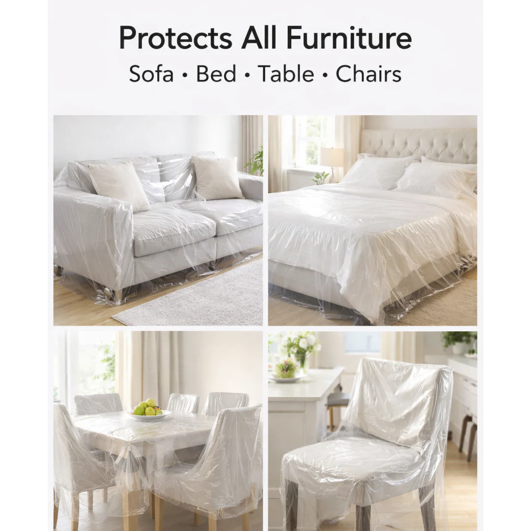 Disposable Furniture Cover – Thick Plastic Dust Proof | Styleva - Image 4