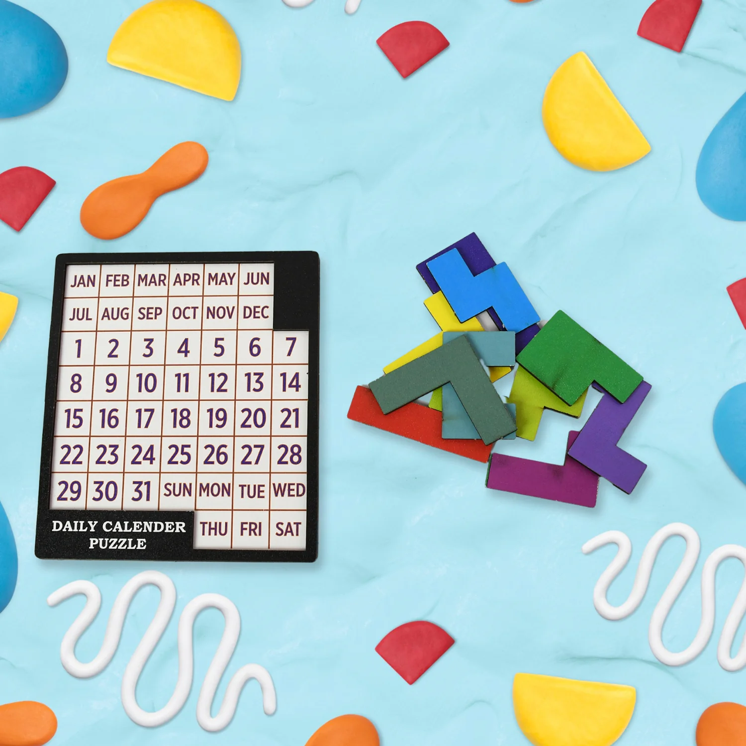 Wooden Daily Calendar Puzzle – Mind Challenge Game | Inventive Play - Image 5