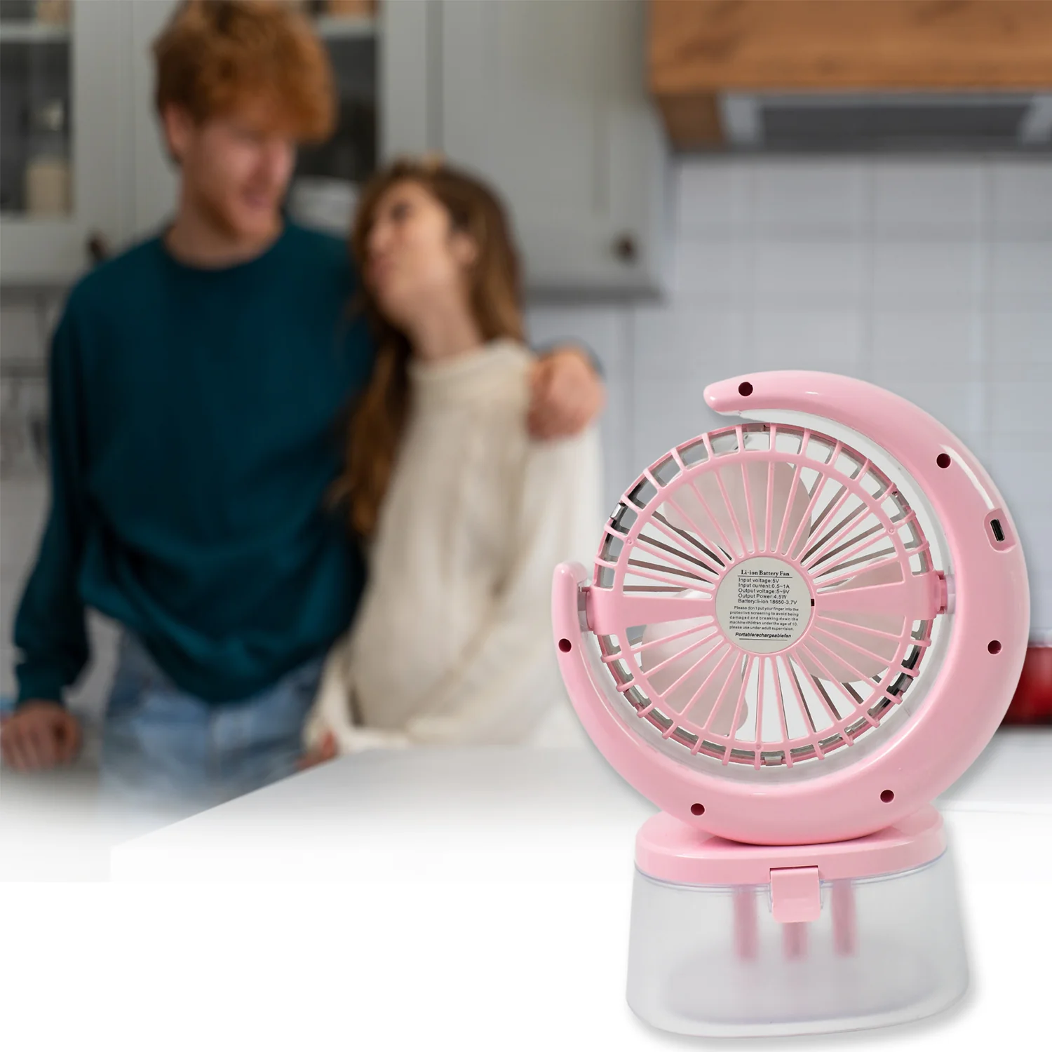 Portable Humidifying Fan – LED Light & USB | Airvanta - Image 6