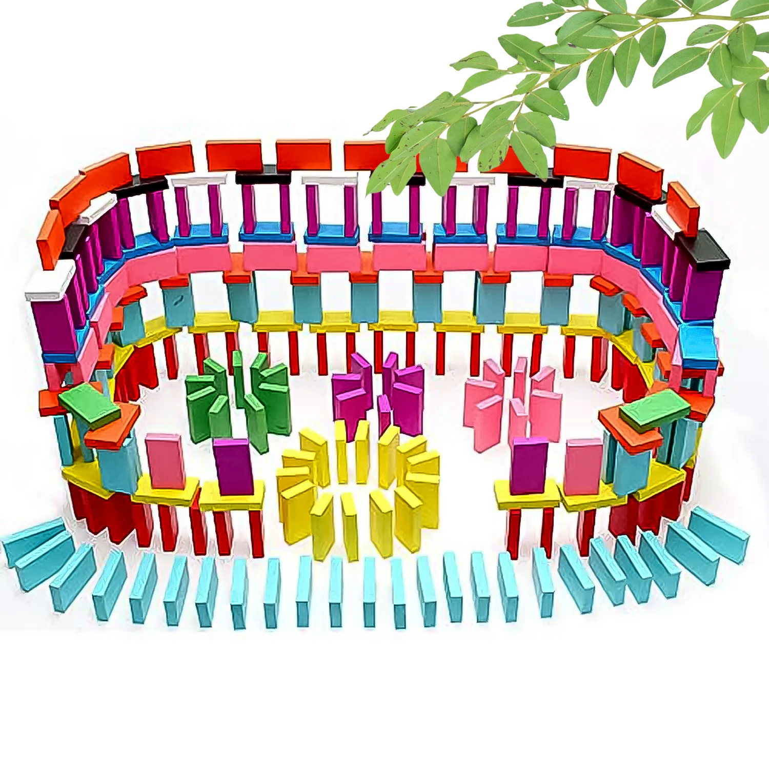 Wooden Domino Blocks – 120 Pcs Colorful Stacking Set | Aditi - Image 6