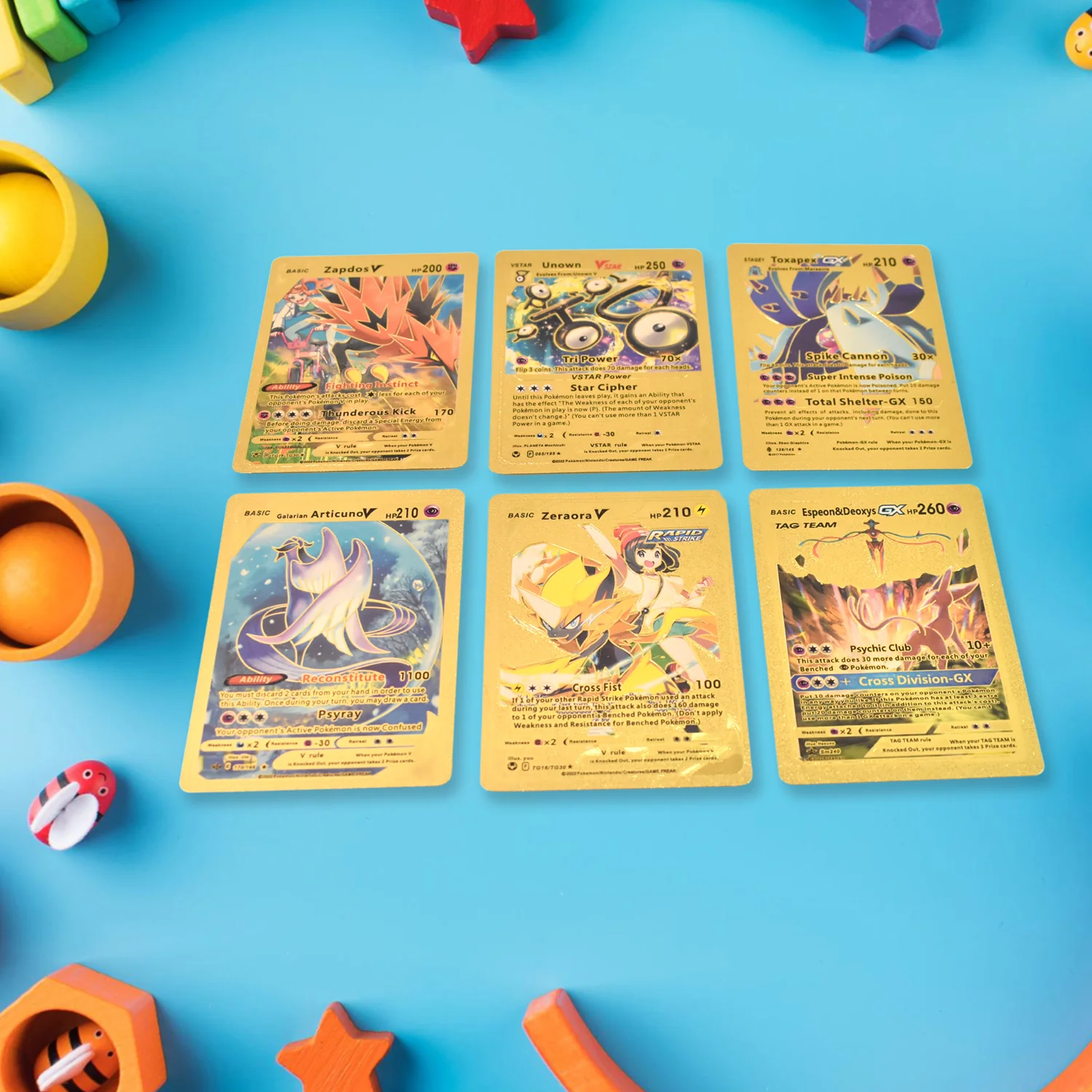 Golden Trading Cards – 55 Pcs Foil Set for Kids | Gamevana - Image 4