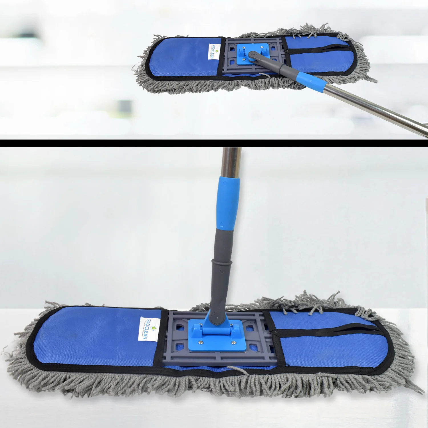 Wet & Dry Floor Mop – Cotton Pad, Aluminium Handle | Pro Clean - Image 3