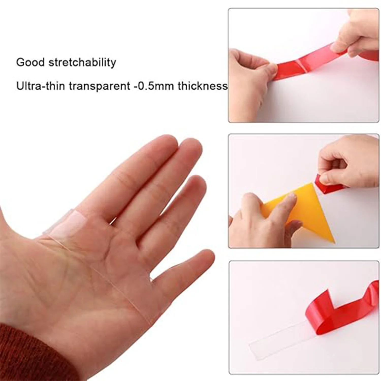 Acrylic Foam Mounting Tape – Heavy Duty Transparent 3 Meters - Image 4