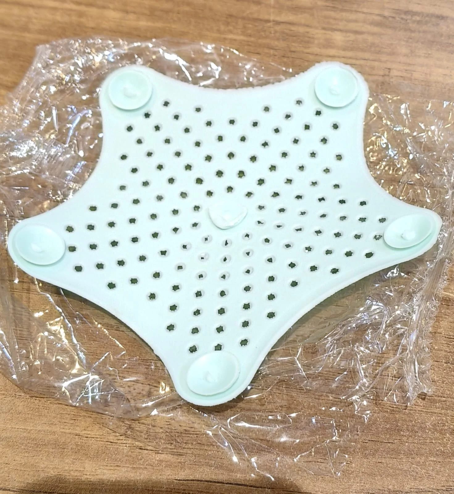 Silicone Star Shaped Sink Strainer – Mint Green Hair Catcher - Image 8