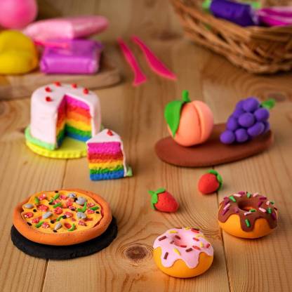 Non-Toxic Play Dough – 50 Clay Moulds & 5 Colors (Pack of 6) | Aditi - Image 8