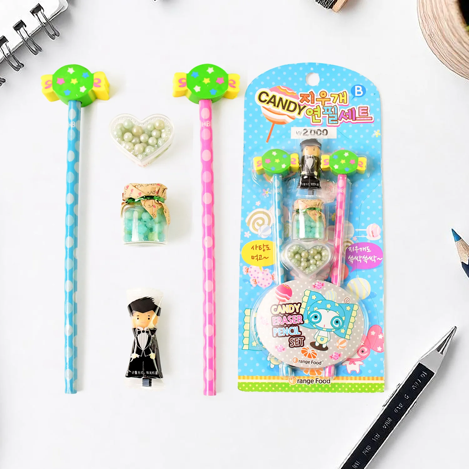 Candy-Themed Pencil Set – Fun Accessories for Kids’ Creativity