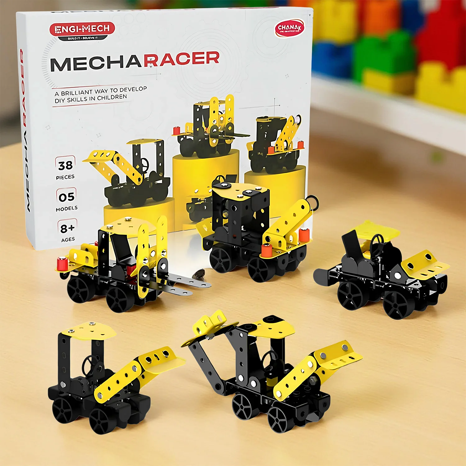 Mecha Racer STEM Kit – 5-in-1 DIY Construction for Kids 8+ - Image 2