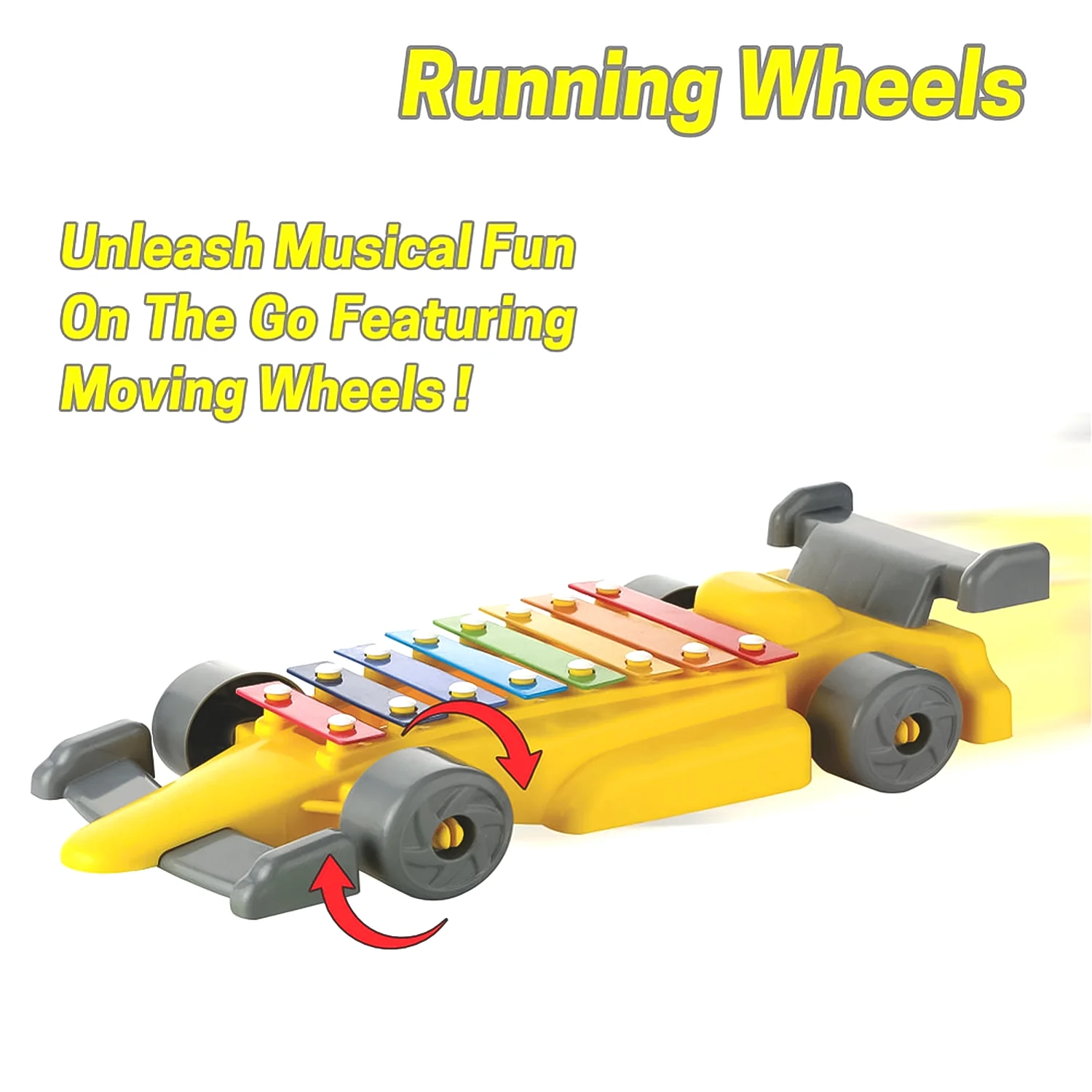 Kids Musical Car Xylophone – 8-Key Plastic Instrument | Aditi - Image 5