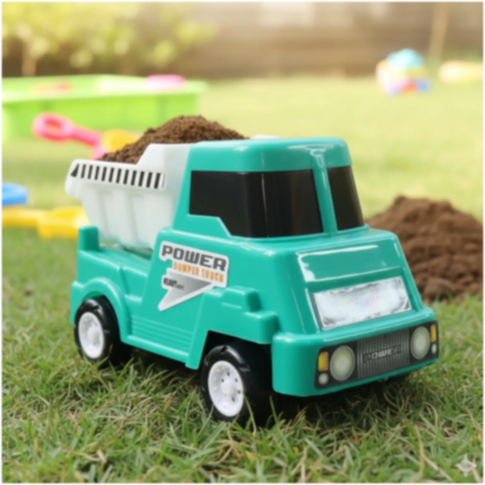 Kids Power Dumper Truck Toy – Friction-Powered Construction Play - Image 8