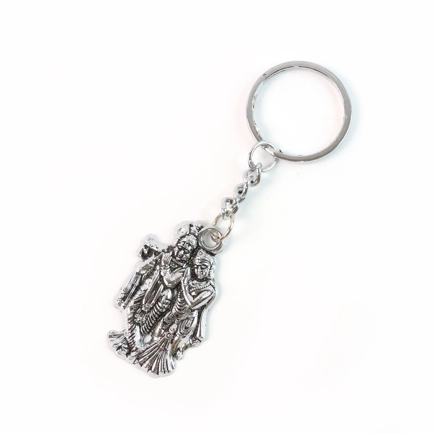 Radha Krishna Metal Keychain – Durable Spiritual Gift - Image 5