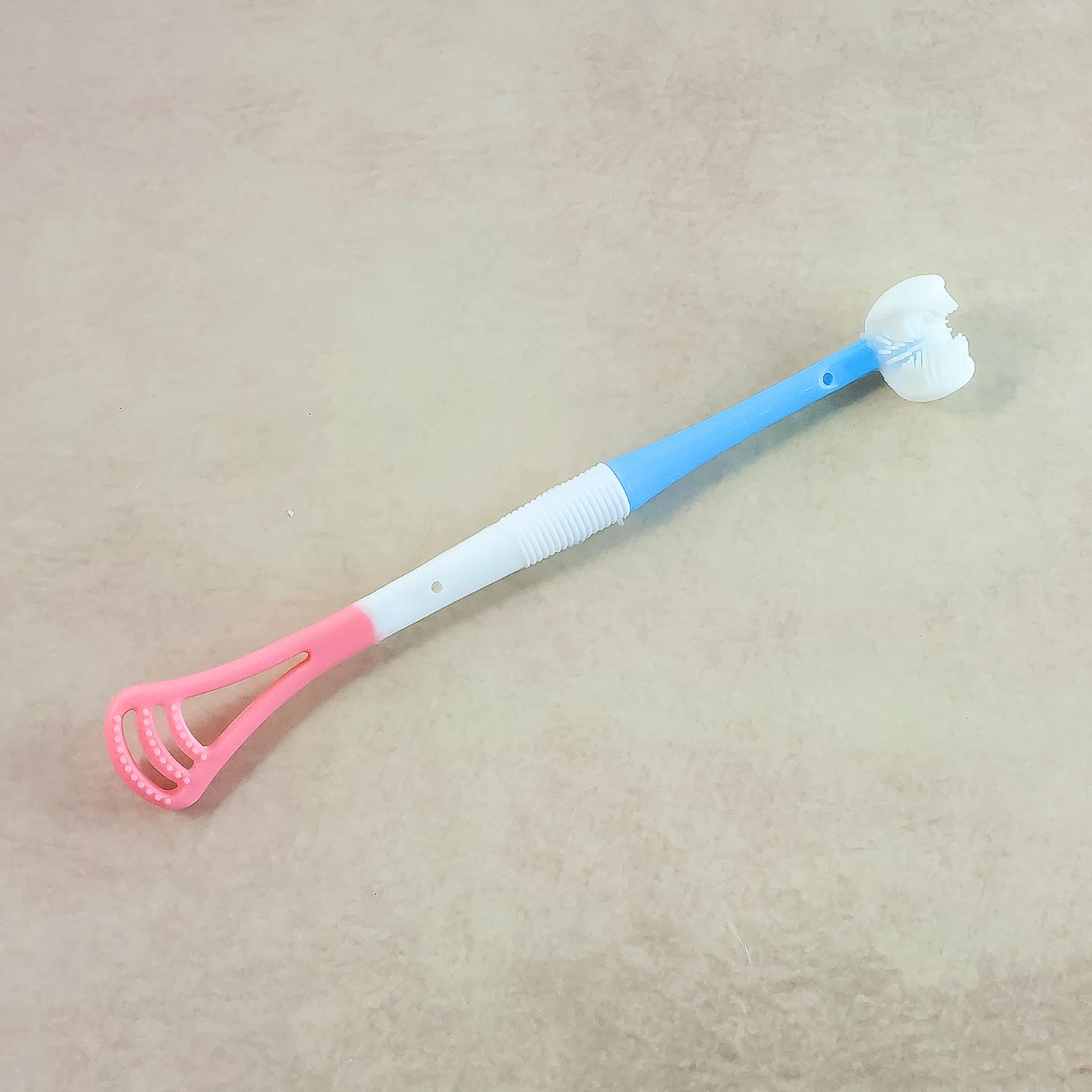Baby Tongue Cleaner – Soft Silicone 2-in-1 Oral Massager - Image 3