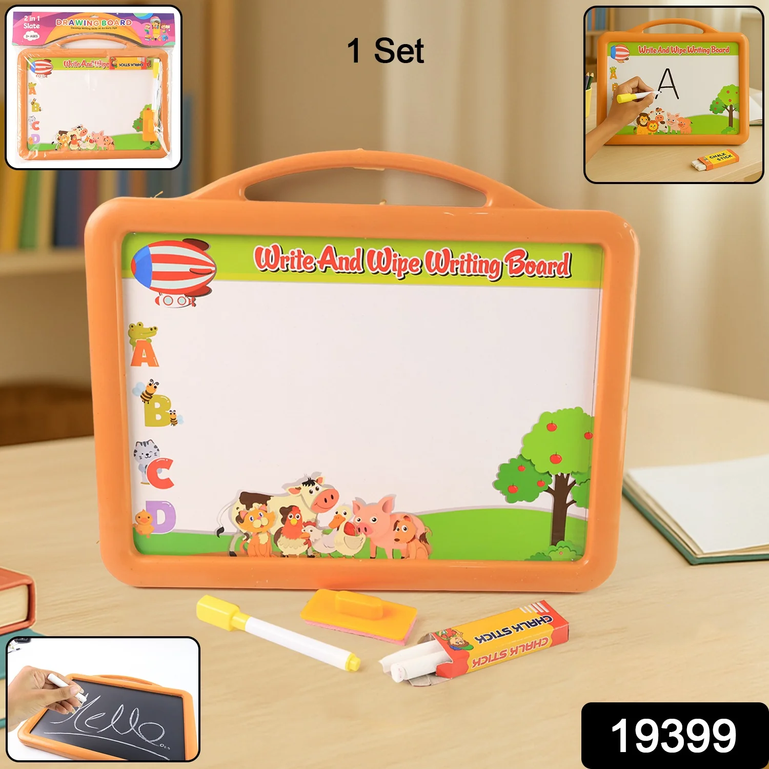 Educational Drawing Board – 2-in-1 Double-Sided Kids Art Set - Image 2