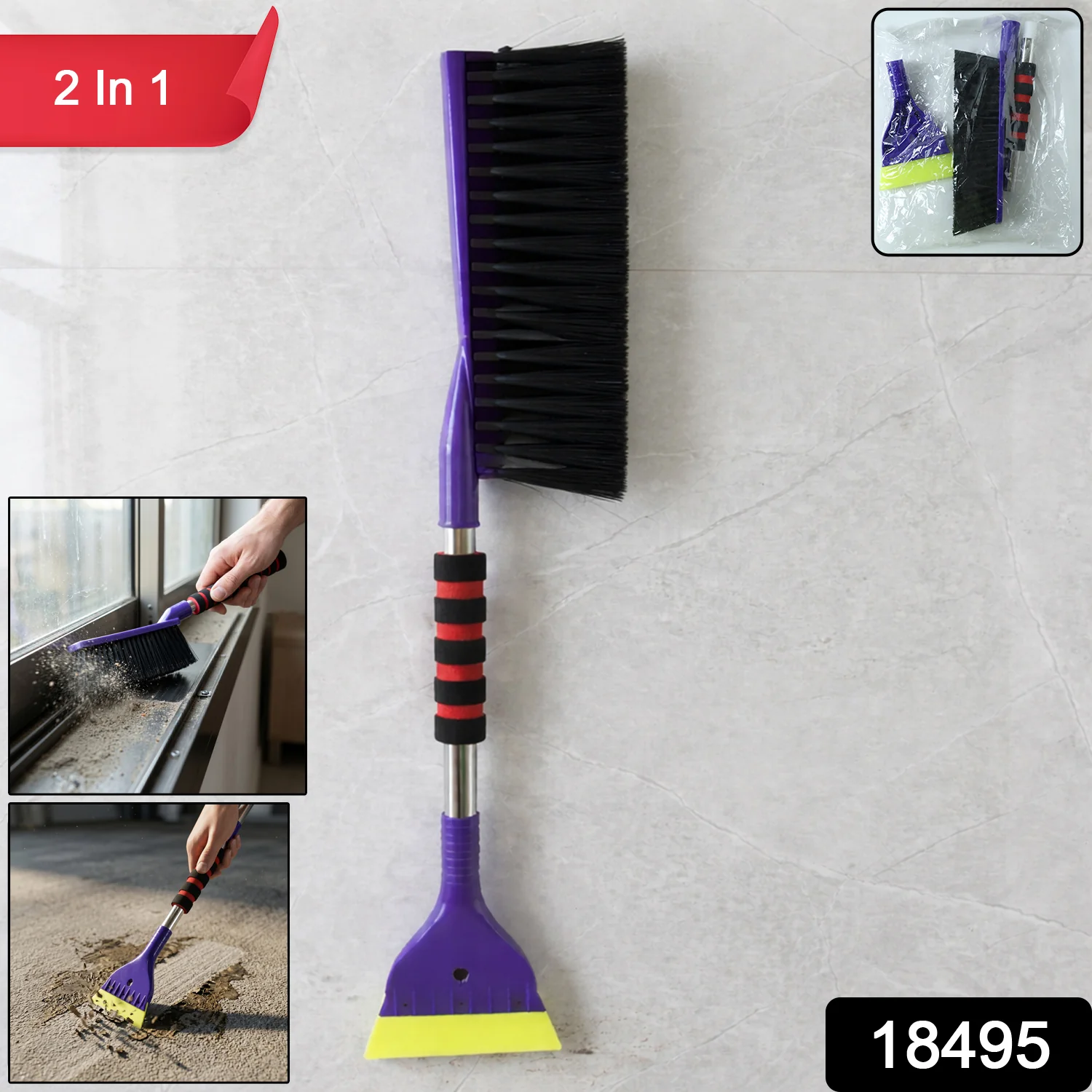 Multipurpose Cleaning Brush, Dual Function for Deep Cleaning - Image 2