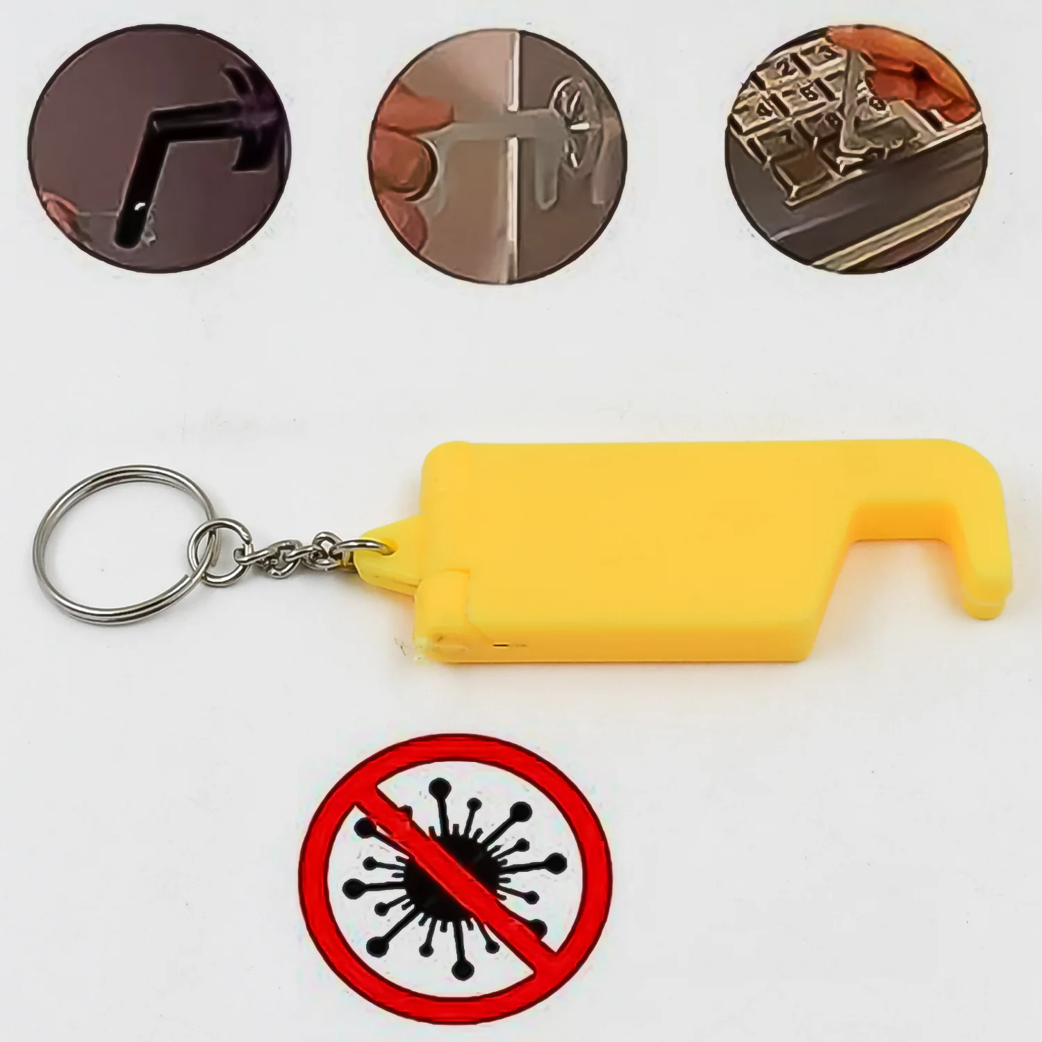 Keychain Mobile Stand – 2-in-1 Plastic Phone Holder (100 Pcs) | Mobiléon - Image 3