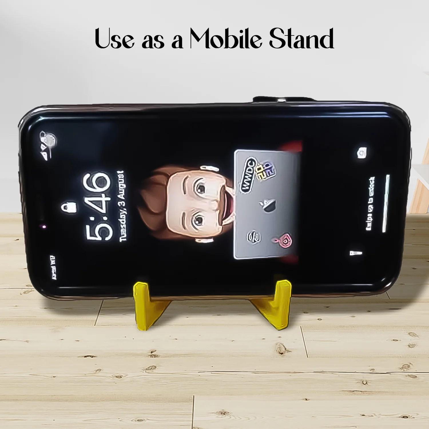 Keychain Mobile Stand – 2-in-1 Plastic Phone Holder (100 Pcs) | Mobiléon - Image 4