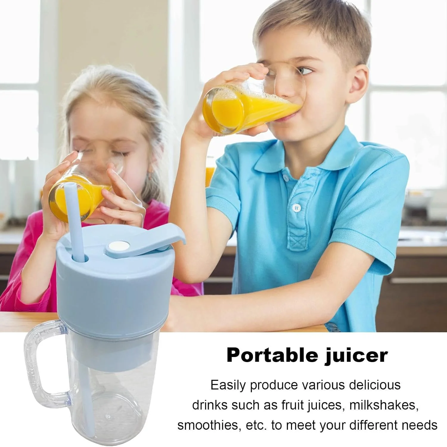 Portable Juicer – USB Rechargeable Blender 340ml | Tidy Table - Image 8
