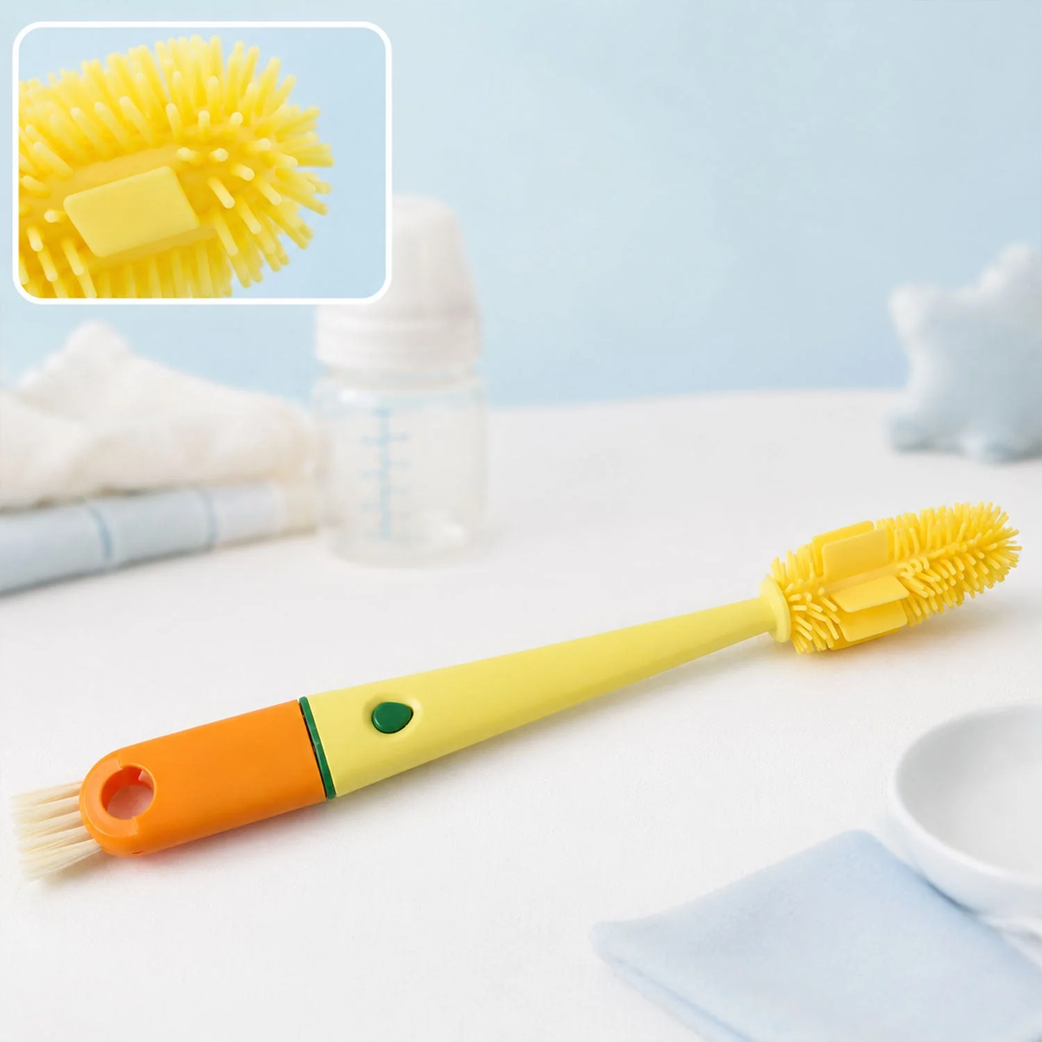 4 in 1 Silicone Bottle Cleaning Brush – Hygienic & Reusable - Image 3