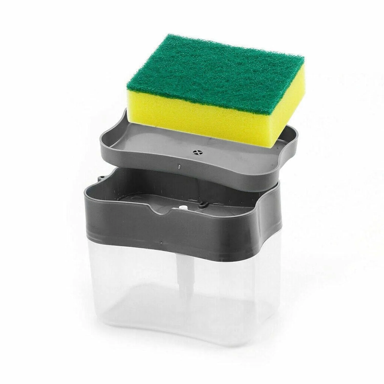 2-in-1 Soap Dispenser – Built-in Scrub Holder & Organiser | Konvex - Image 5