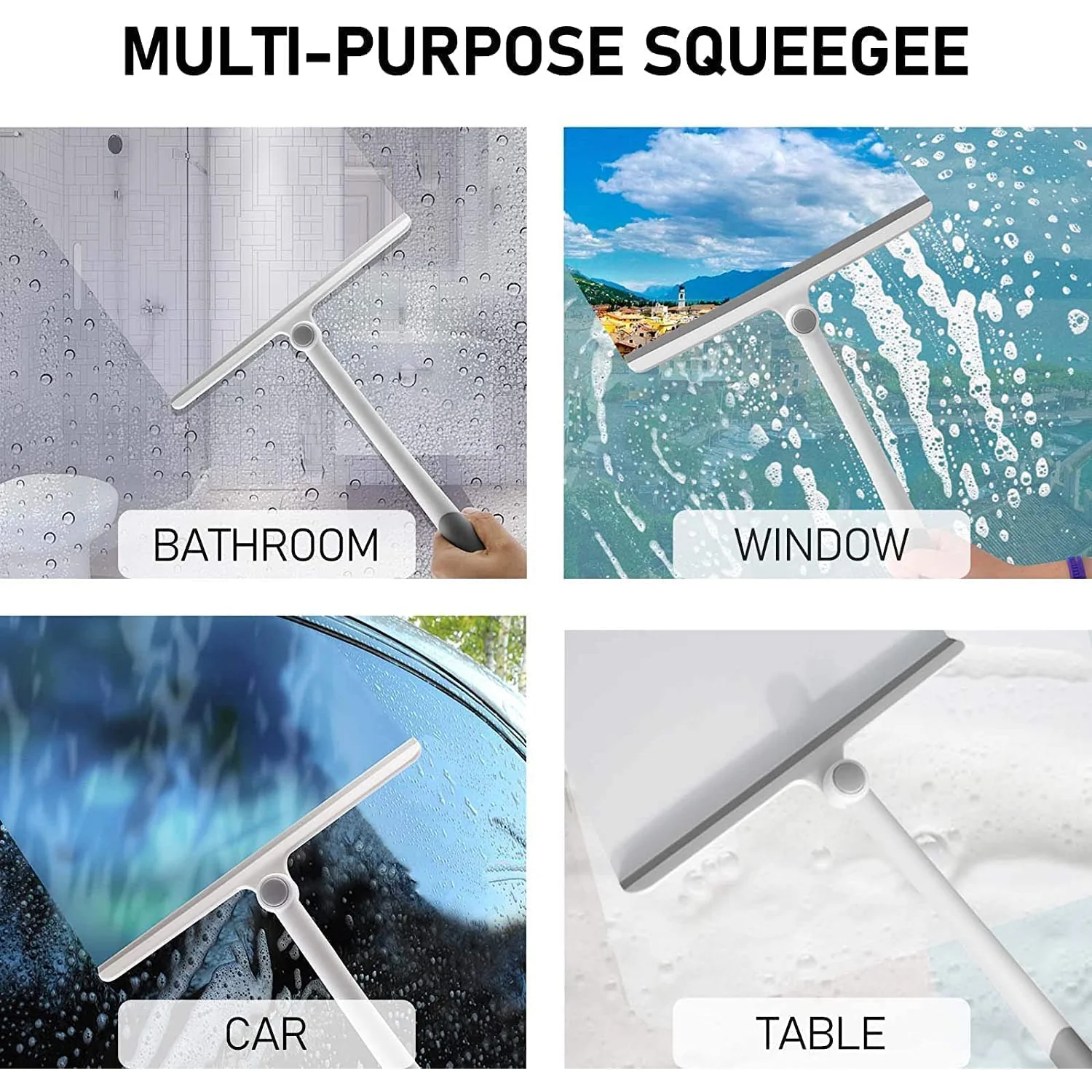 Window Glass Cleaning Wiper – 2-in-1 Microfiber & Silicone Blade - Image 9