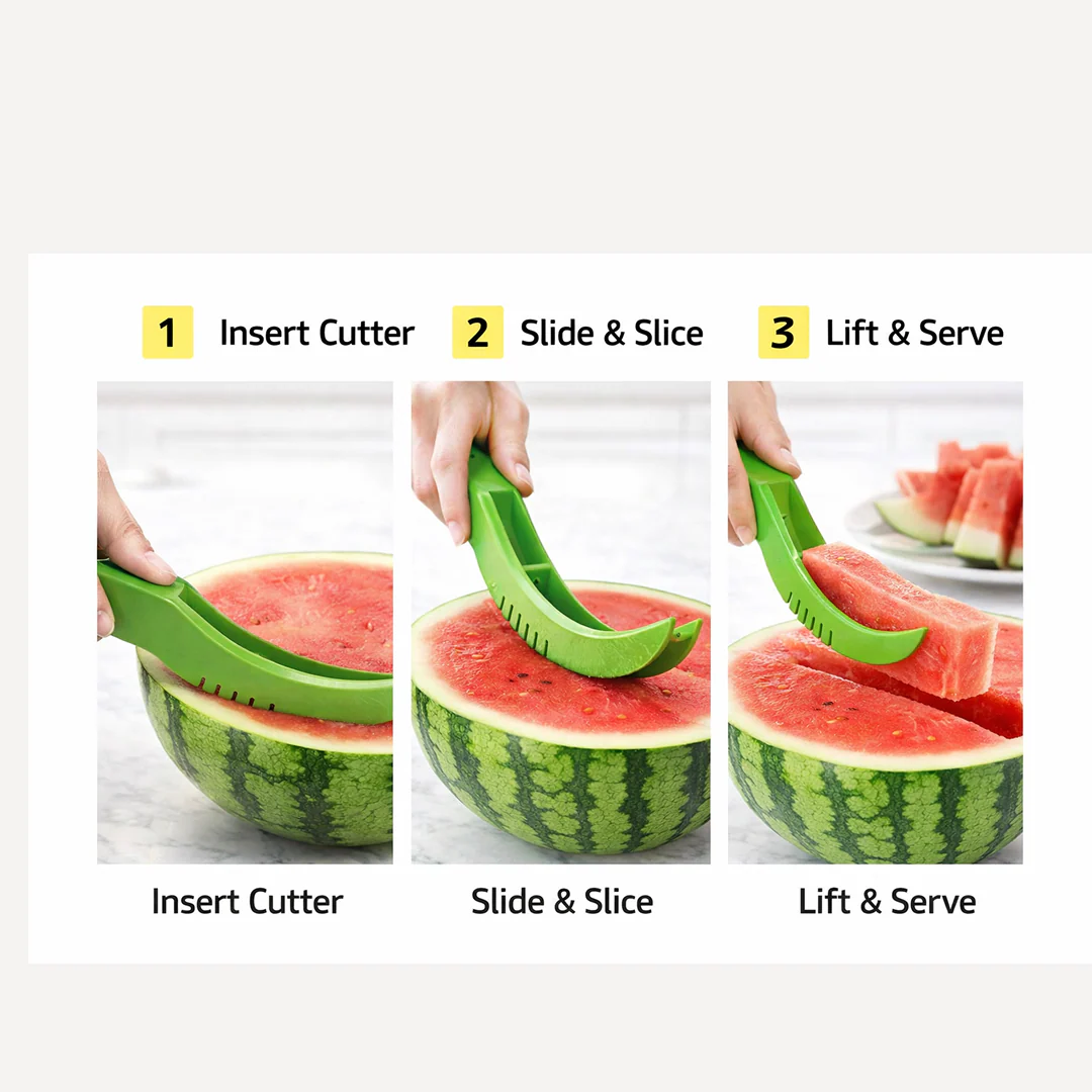 Watermelon Cutter Slicer – Easy Plastic Fruit Tool | Quickslice - Image 4